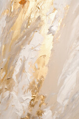 Sticker - Luxurious Abstract Background. Gold And Beige Luxury Wallpaper. Generative AI.