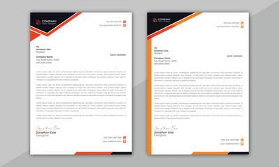 Wall Mural - abstract corporate business style letterhead design vector template. clean and professional corporat