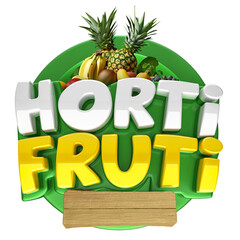 Wall Mural - HORTIFRUTI SELO 3D