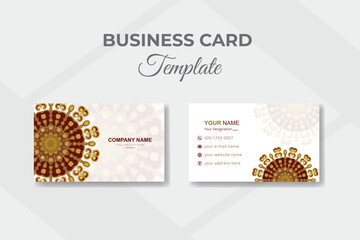 Corporate business card premium mandala style decorative design