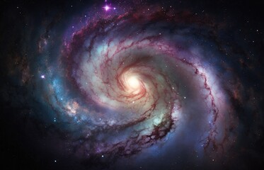 Wall Mural - Background starry sky cosmic exposure Generative AI