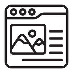 website line icon