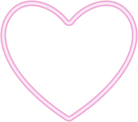 Wall Mural - abstract blur gradient heart shape frame in pastel color, y2k style element for social post, banner,