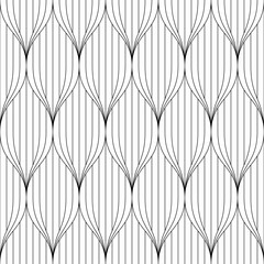 Wall Mural - Vector seamless texture. Modern geometric background. Grid with intersecting stripes.