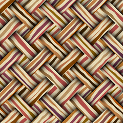 Leinwandbilder - Seamless vector image. Beige herringbone geometric pattern . Tribal native style. Vector image
