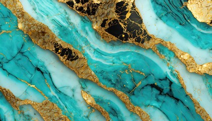luxurious aqua tone onyx marble with golden veins high resolution, turquoise green marble, polished 
