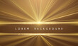 Abstract golden light rays background