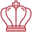crown line icon,linear,outline,graphic,illustration