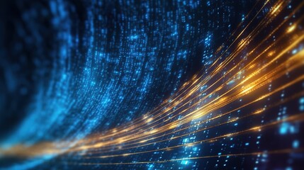 Wall Mural - Realms abstraction. Abstract image of the internet flowing background. generative ai
