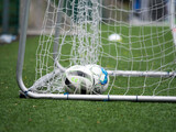 Fototapeta  - ball in the goal
