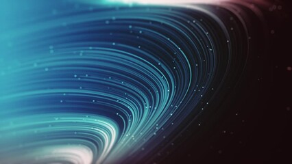 Wall Mural - swirling digital lines streaming background/ 4k animation of an abstract glowing background of flowi