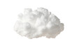 Leinwandbild Motiv White clouds isolated on transparent background. Generative AI	
