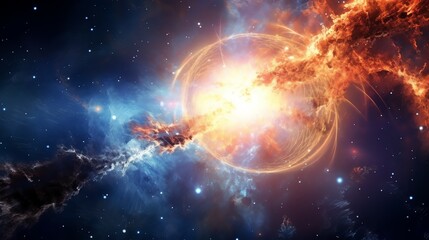 Wall Mural - colorful space galaxy cloud nebula. stary night cosmos. universe science astronomy. supernova backgr
