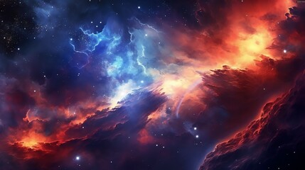 Wall Mural - colorful space galaxy cloud nebula. stary night cosmos. universe science astronomy. supernova backgr