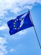european union flag on a sunny day