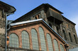 Old industrial ironworks buildings.