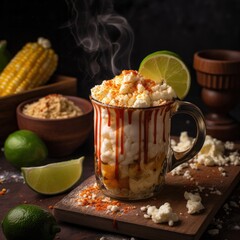 Wall Mural - Mexican corn cup