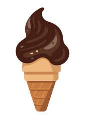 Wall Mural - Ice cream cone symbolizes summer sweetness