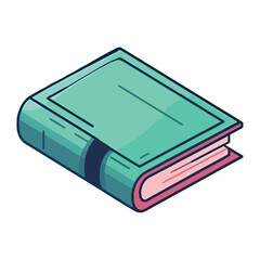 Sticker - Modern cartoon book icon