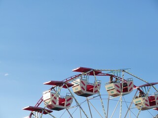 ferris wheel on a blue sky