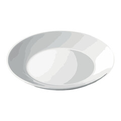 Poster - Empty plate on saucer, reflection of diner