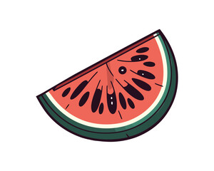 Sticker - Juicy watermelon slice, fresh summer snack