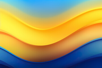 Poster - Blue and yellow gradient background