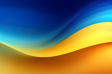 Canvas Print - Blue and yellow gradient background