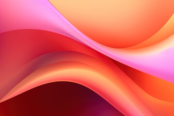 Sticker - Abstract gradient orange and pink background