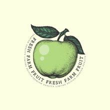 Vintage Apple Label
