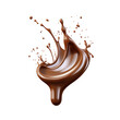 © xaan - Splash of chocolate illustration, isolated object transparent background. Ai Generative