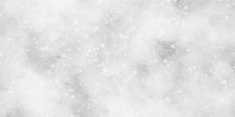 Wall Mural - abstract winter morning shiny white snow is falling randomly with various bokeh particles, beautiful
