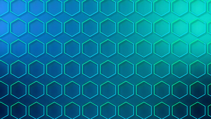 luxury abstract geometric futuristic hexagon background loop. trendy sci-fi neon-colored bg for cybe