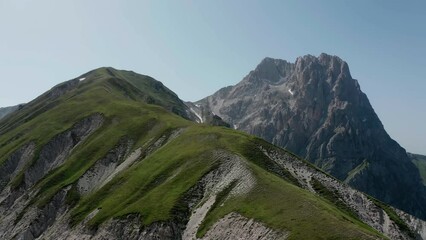 Wall Mural - aerial view of the great horn of the gran sasso d'italia abruzzo