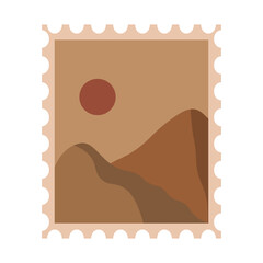 Sticker - Postage Stamp Element