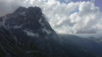 Wall Mural - aerial view of the great horn of the gran sasso d'italia abruzzo