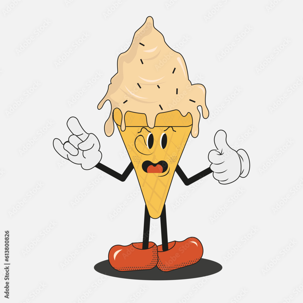 Groovy characters, cartoons vector Stock Vector | Adobe Stock