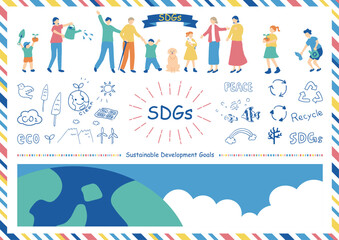 Wall Mural - SDGs　持続可能な社会　素材集