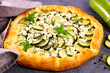 pie with zucchini and feta cheese