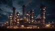 © Creative Clicks - Oil refinery working at full capacity.Image ai generate. Generative AI