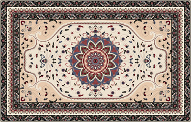 Persian rug traditional design