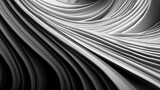  a black and white photo of a wavy fabric pattern with a circular hole in the center.  generative ai