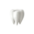 © Kate - White  tooth realistic png illustration, human tooth whitening concept. Teeth protection, dental care