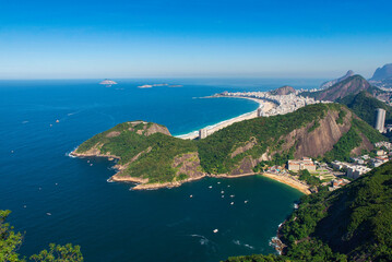 Wall Mural - Famous View of Rio de Janeiro Coast from the Sugarloaf Mountain