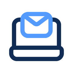 Poster - email outline color icon