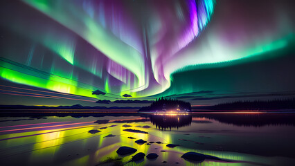 Wall Mural - Norther Lights