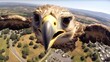 a eagle with a long beak, generative AI