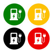 ikona ładowania pojazdów elektrycznych