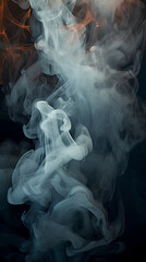 Wall Mural - Background with white smoke everywhere. IA generative.
