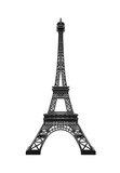 Fototapeta Boho - Eiffel Tower model isolated on white background.